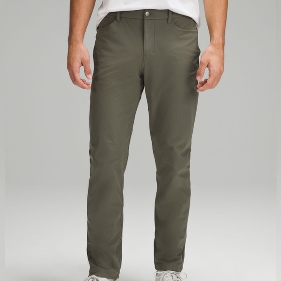 Lululemon ABC Classic Pants Warpstreme Green Size 33 - Picture 1 of 8